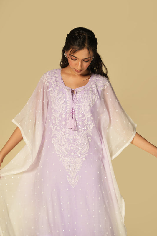 lilac-shaded-chikankari-mul-chanderi-kaftan-embroidery-closeup