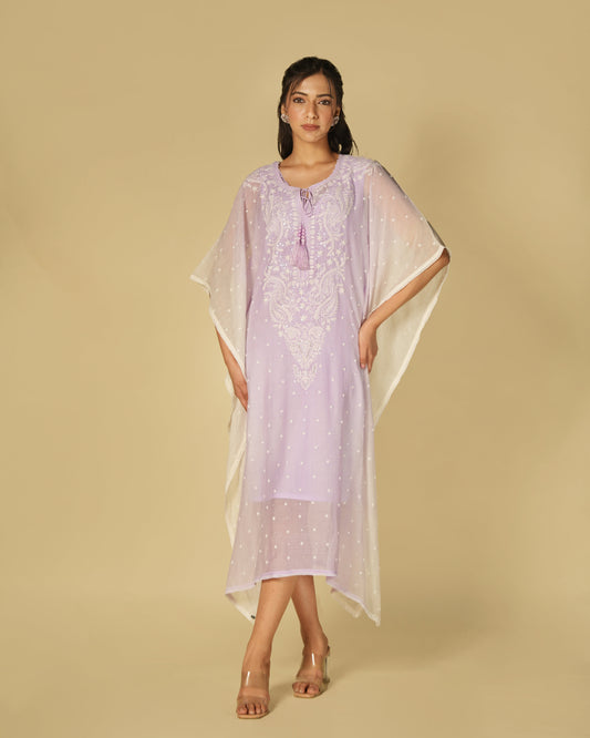 lilac-shaded-chikankari-mul-chanderi-kaftan-front