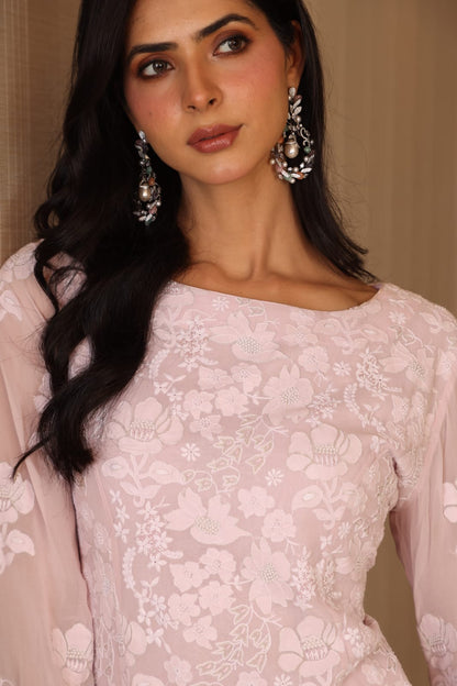 Blush Pink Sharara Set