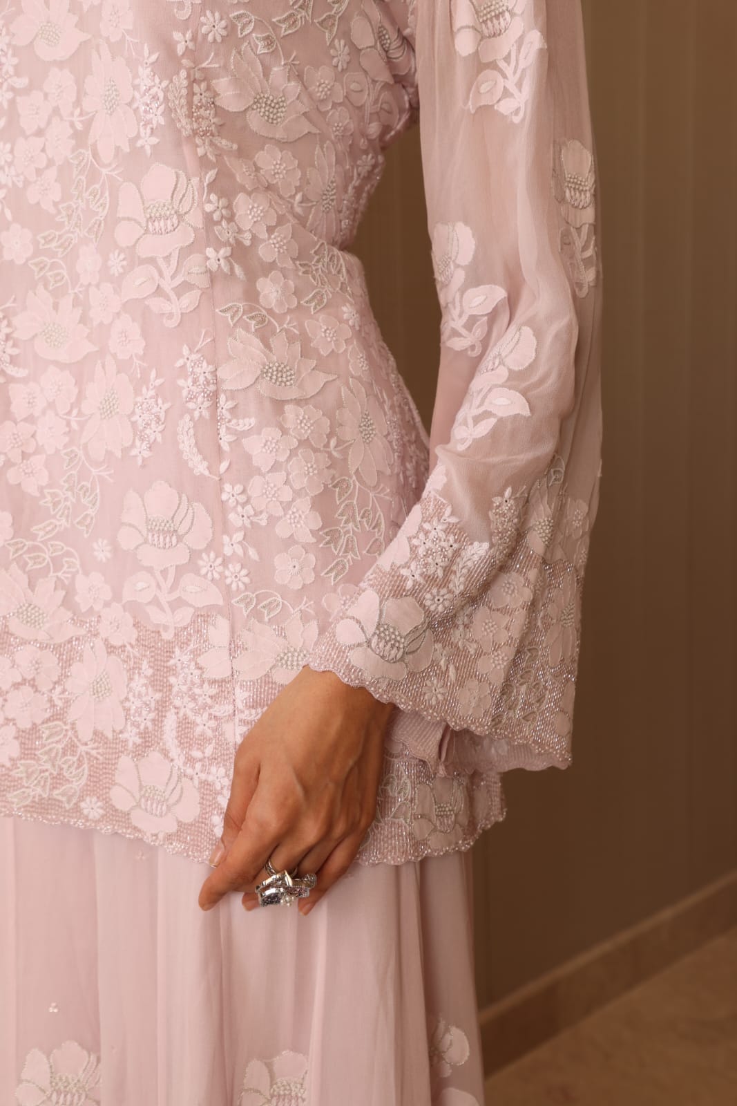 Blush Pink Sharara Set
