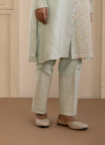 Mint Chikankari Co-ord Set