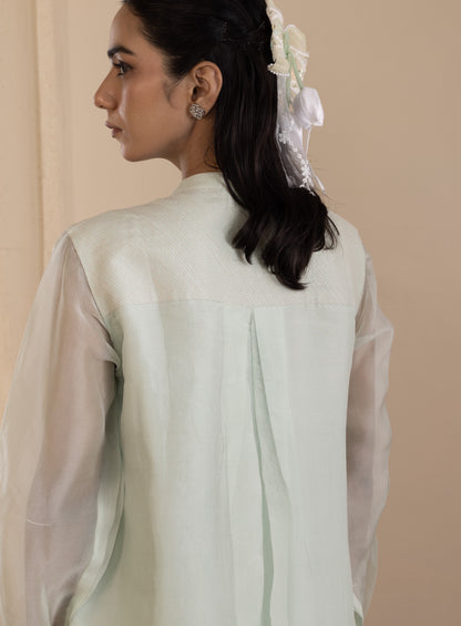 Mint Chikankari Co-ord Set