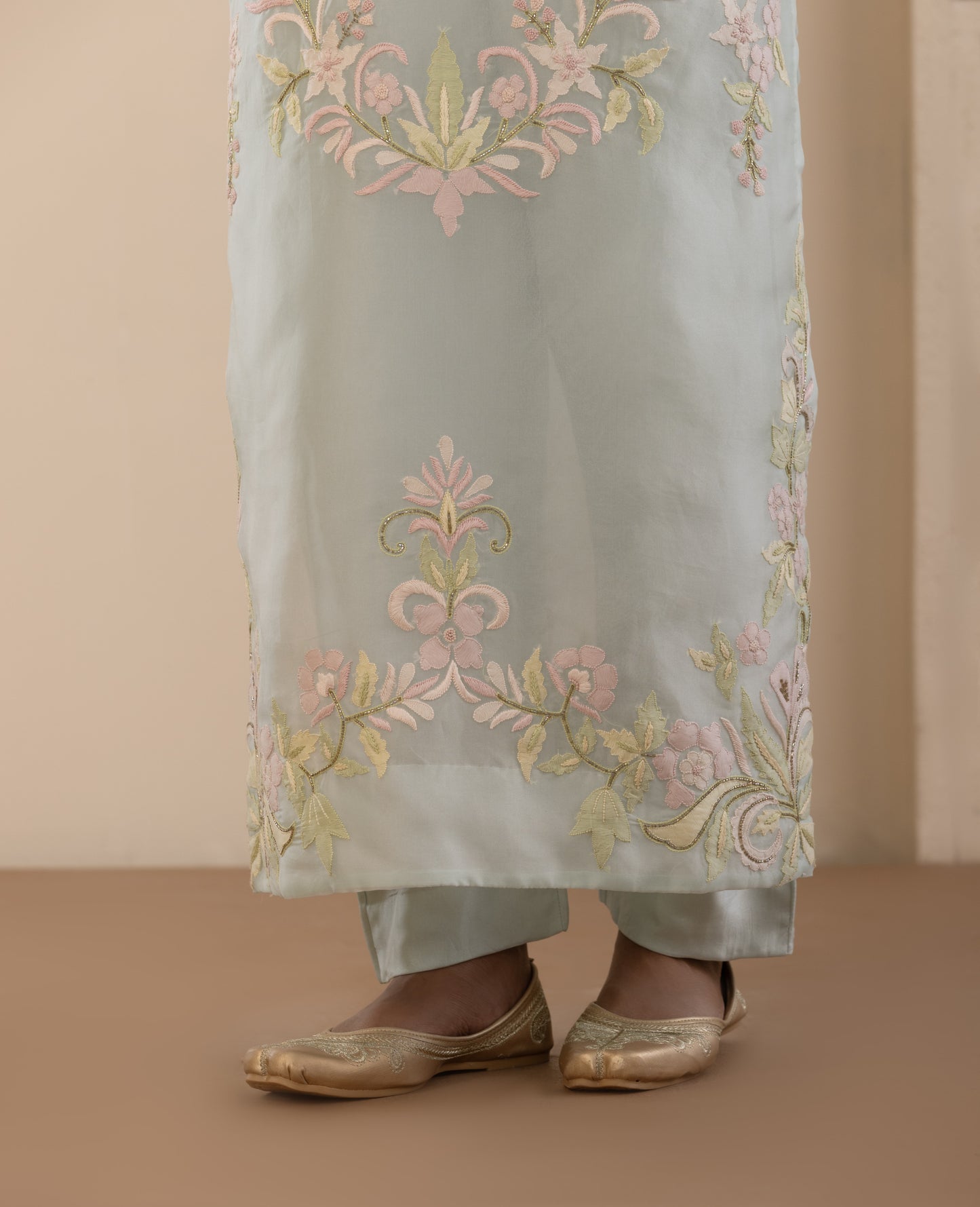 Azure Embroidered Organza Pakistani Set