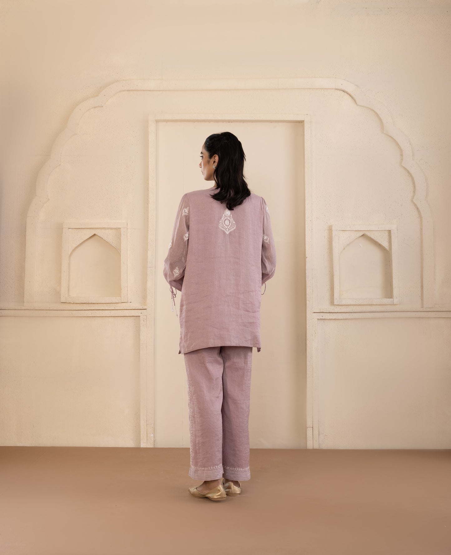 Deep Purple Tissue Co-ord Set