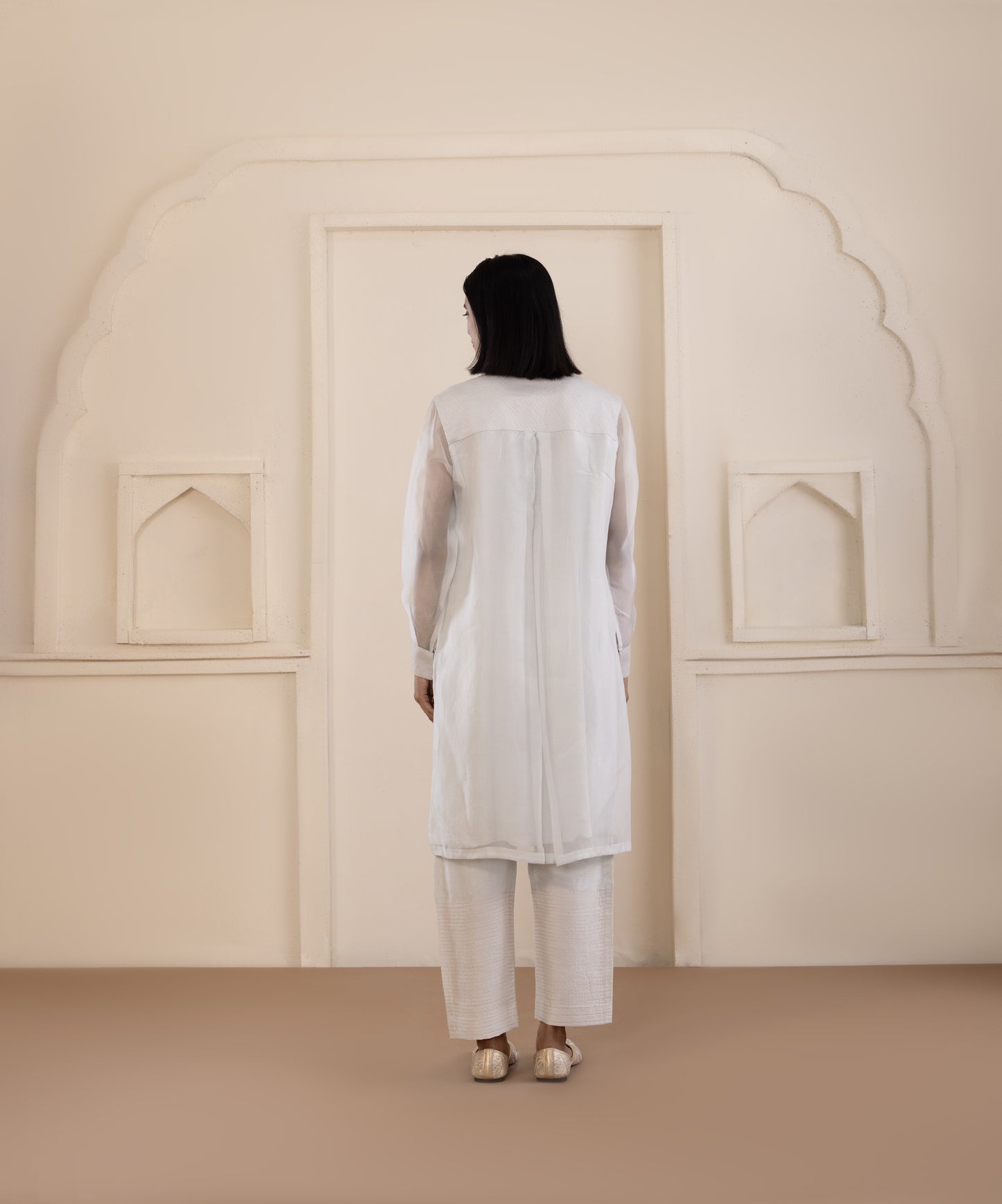Alice Blue Chikankari Co-ord Set
