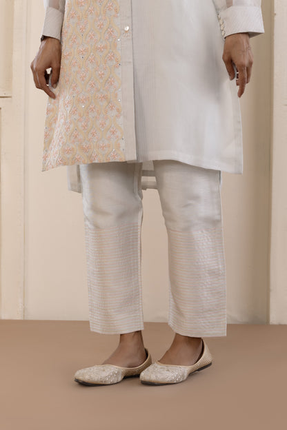 Alice Blue Chikankari Co-ord Set