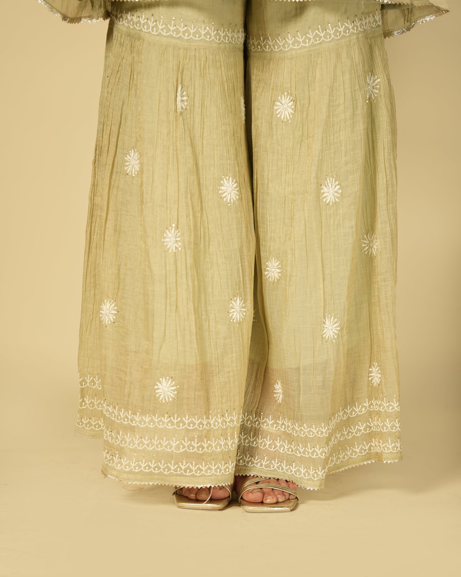 fern-chikankari-tissue-sharara-set-palazzo-closeup