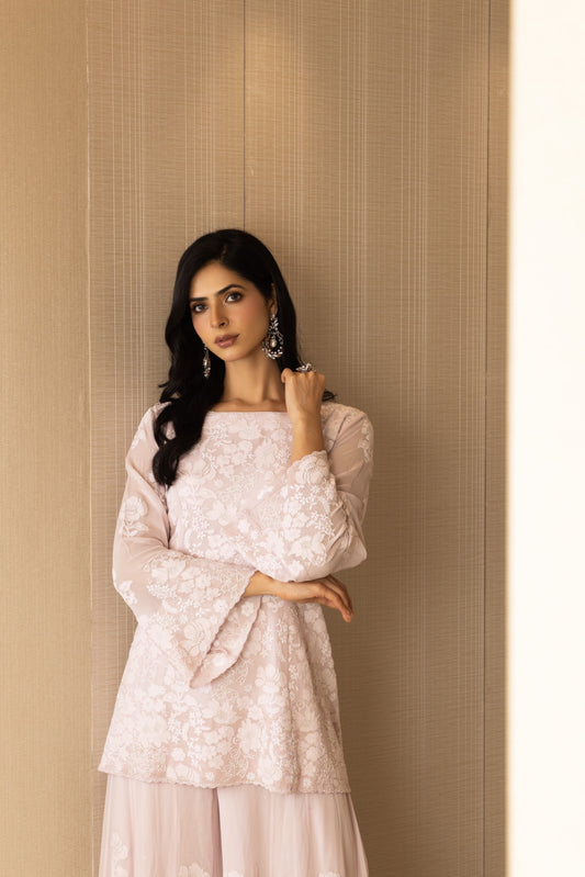 Blush Pink Sharara Set