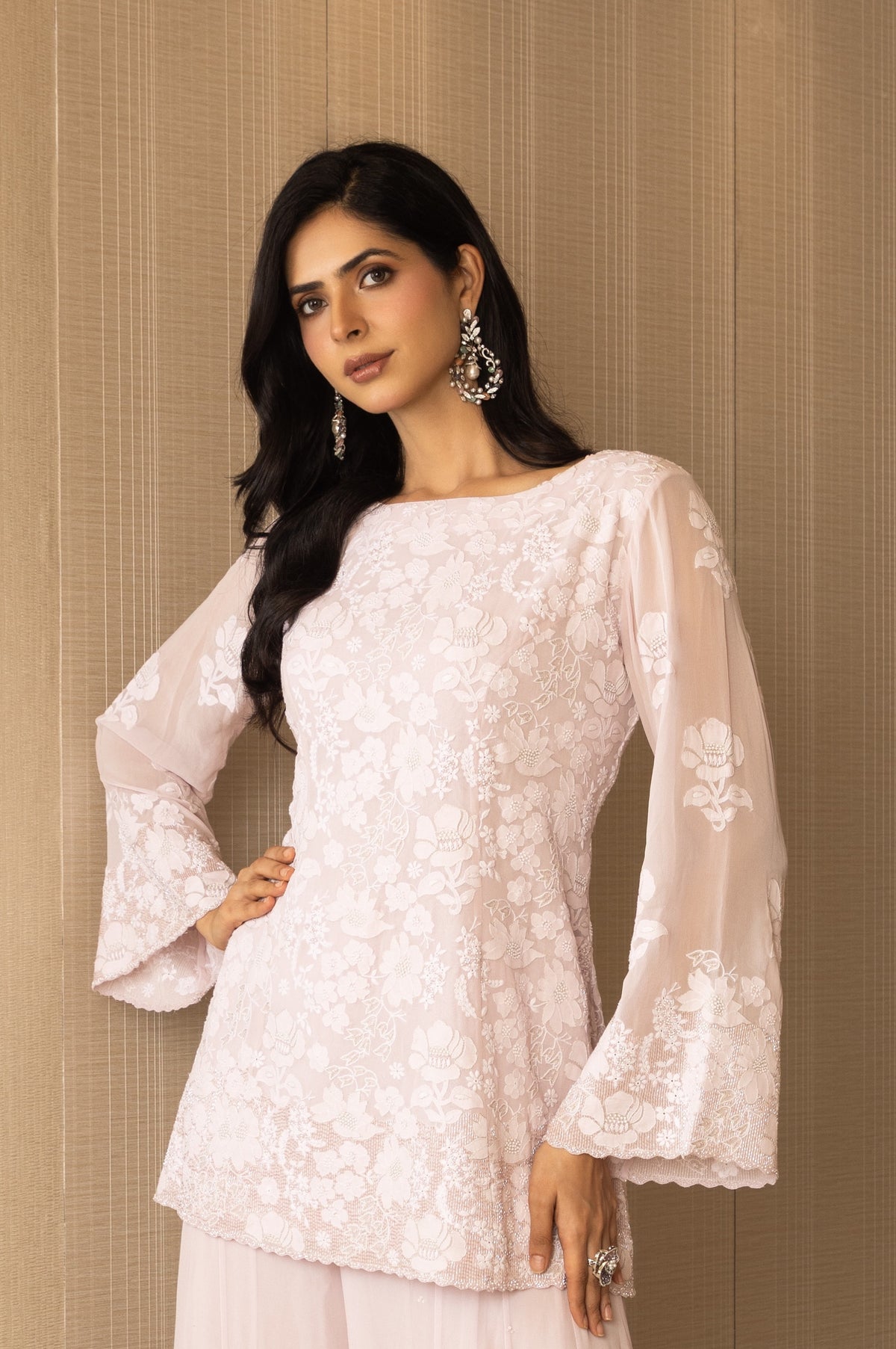 Blush Pink Sharara Set